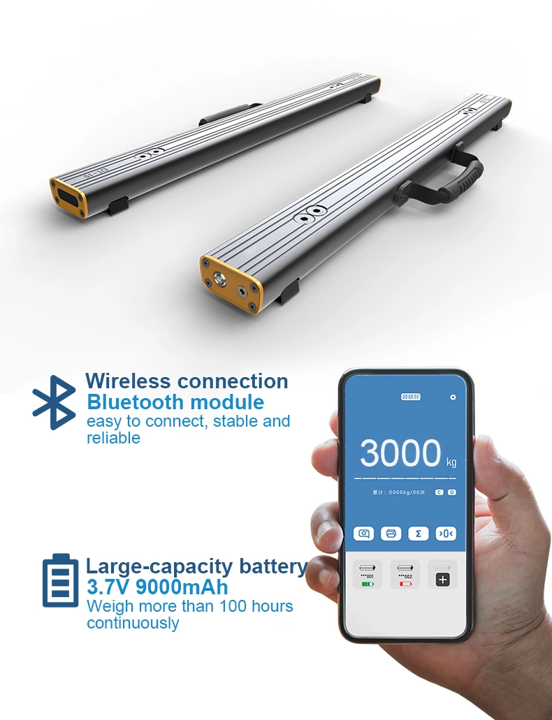 Sistema Android Scale portatile per travi, Scale di pesatura per pallet industriali Scale per travi industriali da 1500 kg 5