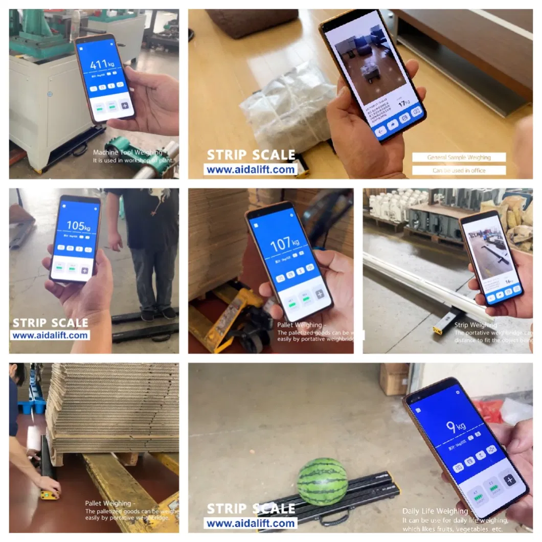 Sistema Android Scale portatile per travi, Scale di pesatura per pallet industriali Scale per travi industriali da 1500 kg 8