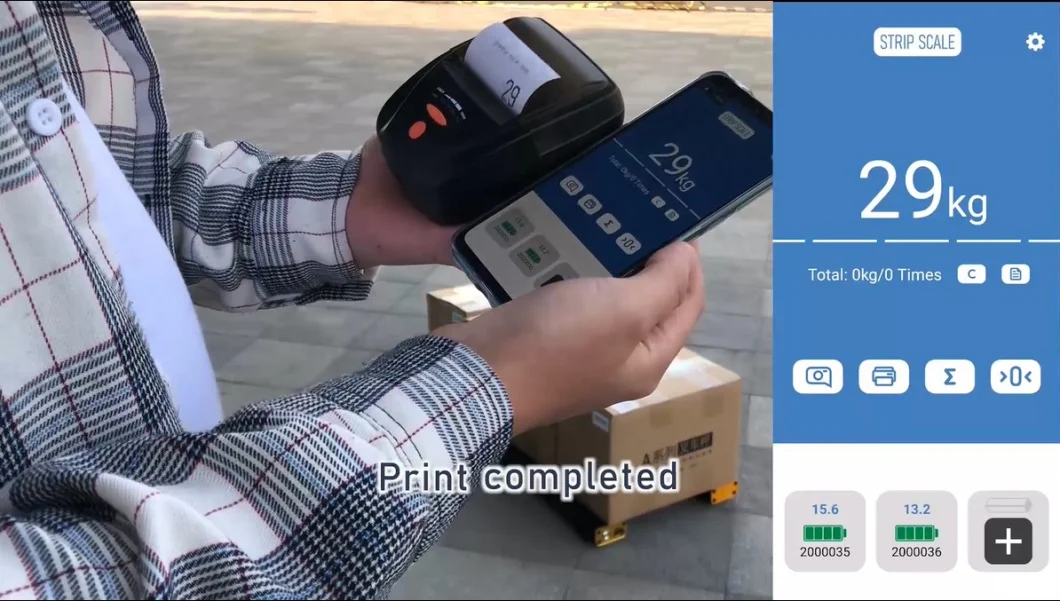 Sistema Android Scale portatile per travi, Scale di pesatura per pallet industriali Scale per travi industriali da 1500 kg 10