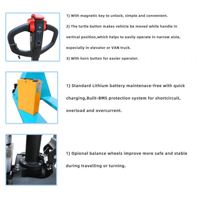 Forklift elettrico a pallet meccanico 0