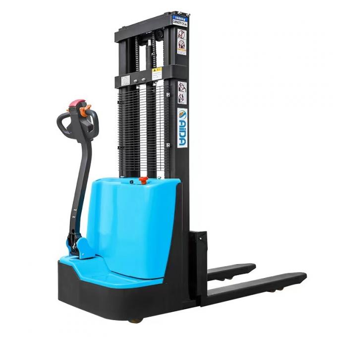 Autoveicolo elettrico per pedoni per imballaggio di pallet da 1500 kg piattaforma in piedi 0