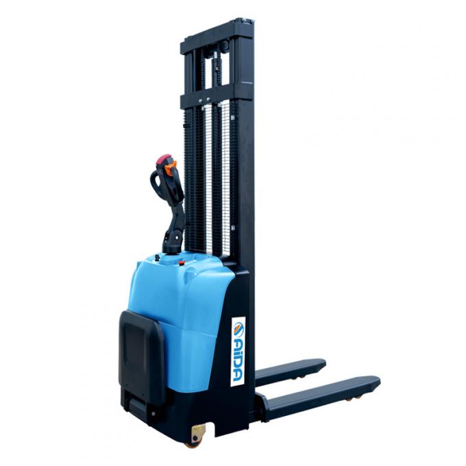 Stand on 1500kg Electric Powered Wrap-Over Palet Stacker con sollevamento 1600/2500/3000/3500mm 0