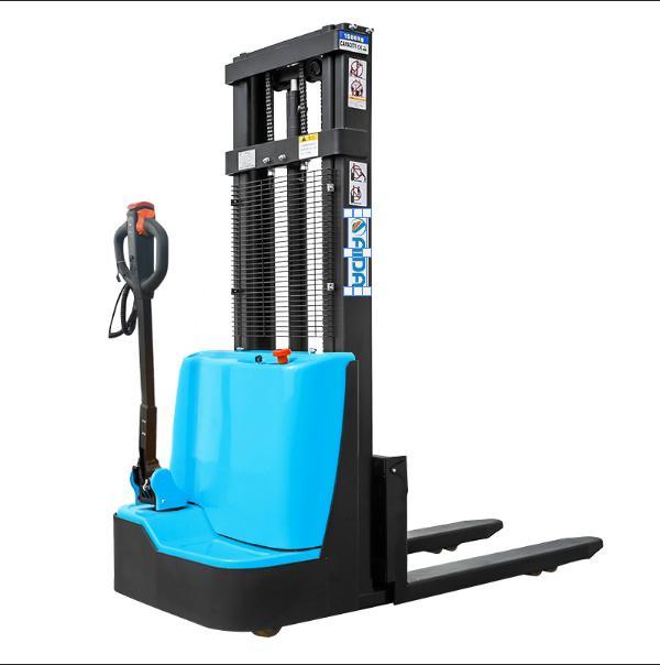 Stacker elettrico per pedoni carrello elevatore 1200kg Capacità DC Motor straddle carrello elevatore stacker 0