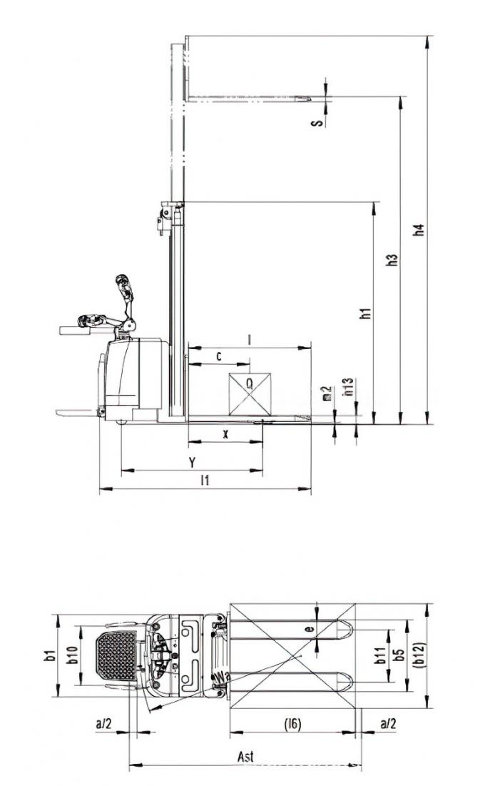 Stacker elettrico stand on Stacker elettrico per paletti 6