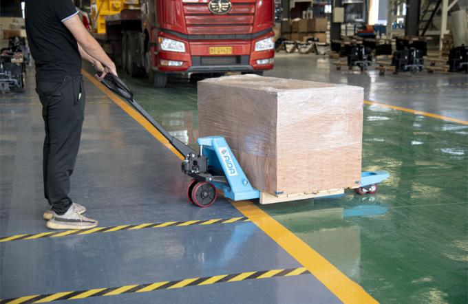 Camionetti a pallet manuali pesanti, pallet jack a mano 3000kg 4