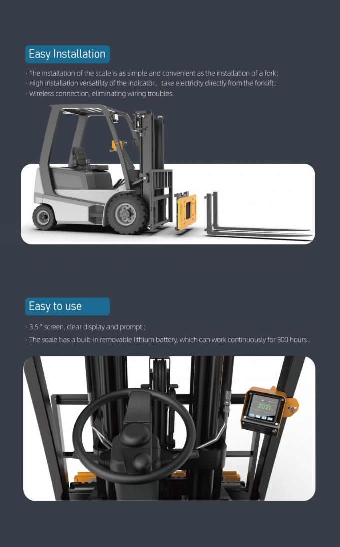 Peso Scale digitali di carrelli elevatori 4500kg Indicatore di peso del carrello elevatore LCD automatico 2