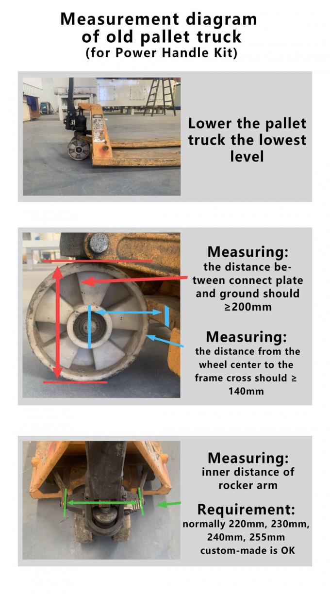 Aggiornare i carrelli da pallet obsoleti o i carrelli da piattaforma con kit di maniglia di trazione di potenza 1
